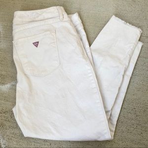 VINTAGE white GUESS high waisted jeans